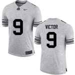 NCAA Ohio State Buckeyes Men's #9 Binjimen Victor Gray Nike Football College Jersey FCC6245GQ